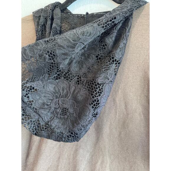 Furst of a Kind Tiger Graphic Tee Lace Inset Upcycled Animal Planet Shirt Sz M/L - Picture 6 of 9